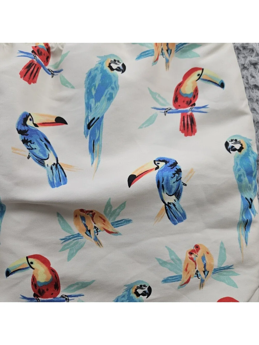 Chubbies Swim Shorts Trunks Large Parrots Birds Macaw Lined 5.5